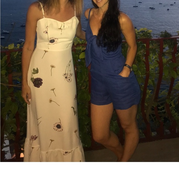 Reformation dry cleaned prairie dress 0 white bridal or any event ! xs $368 2 - Picture 3 of 7